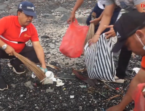 Gerakan Kebersihan Bebas Sampah Plastik di DTW Pantai Candidasa